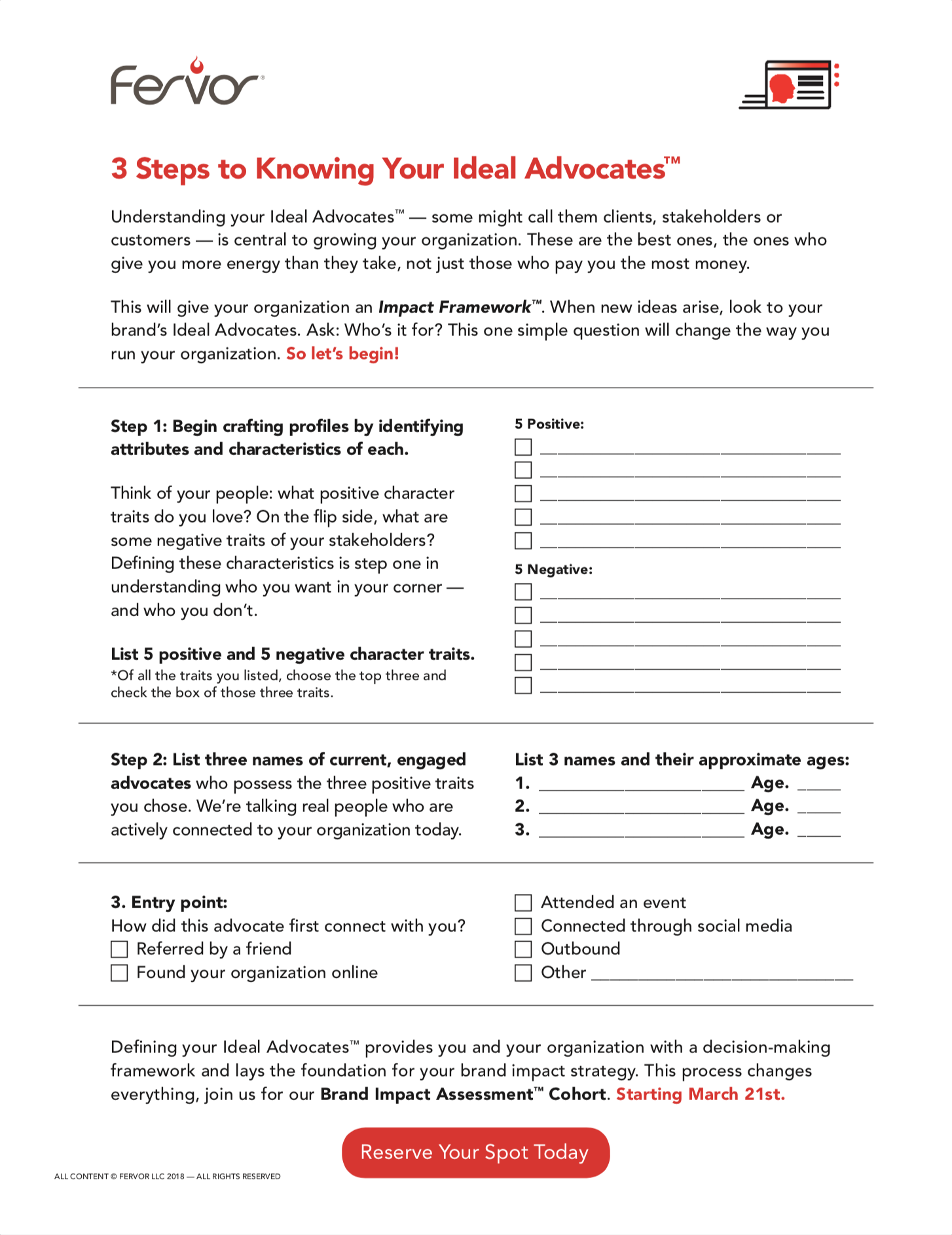 Three Steps to Knowing Your Ideal Advocates