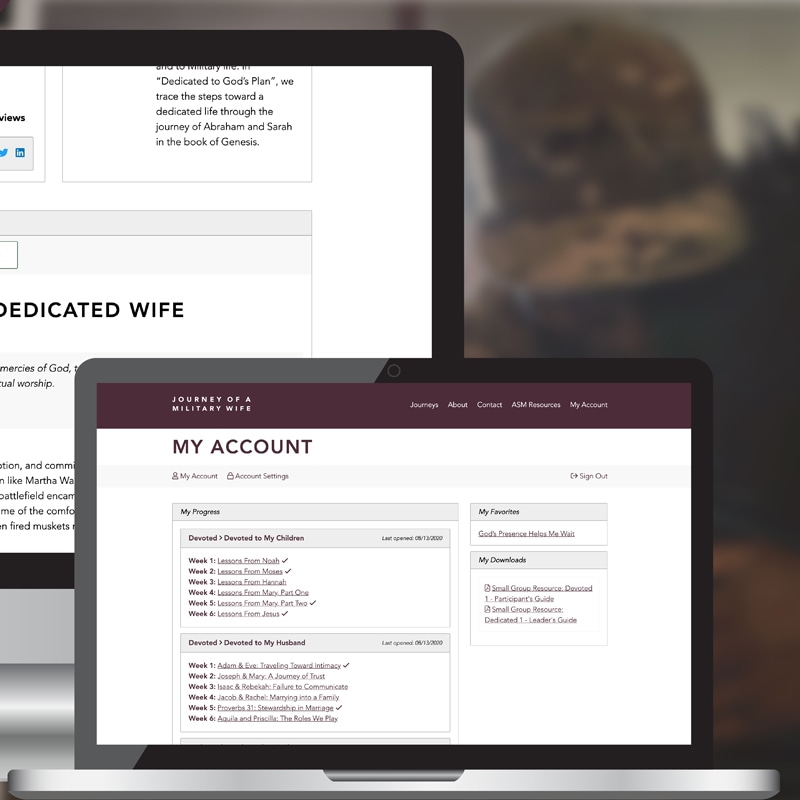 Journey of a Military Wife Website Platform: spotlight image 4