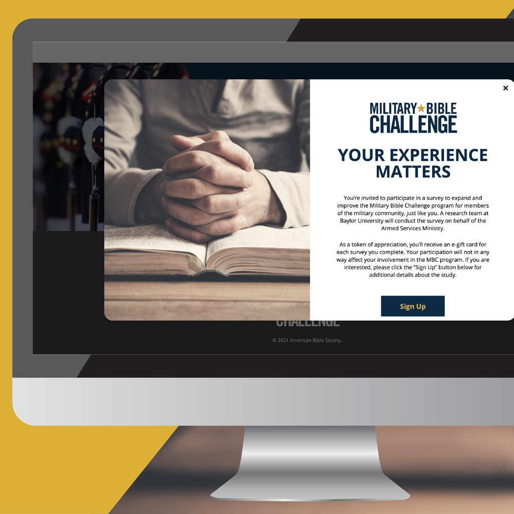 Military Bible Challenge: Website Development: spotlight image 3